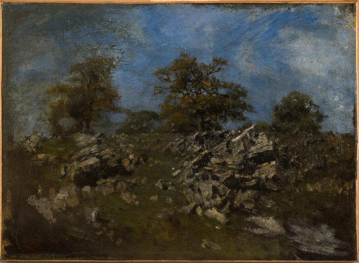 Krajina se skálou od Antoine Louis Barye