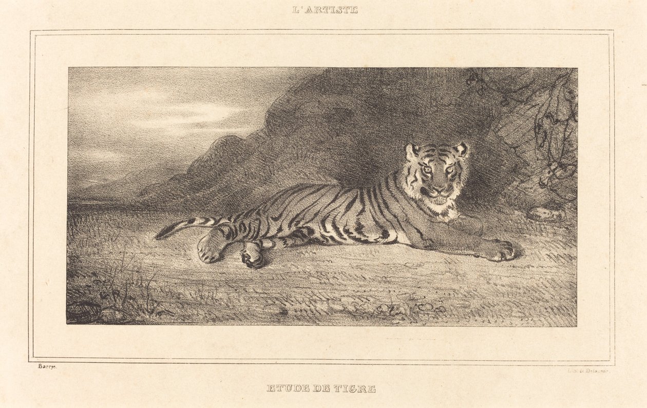 Studie tygra od Antoine Louis Barye