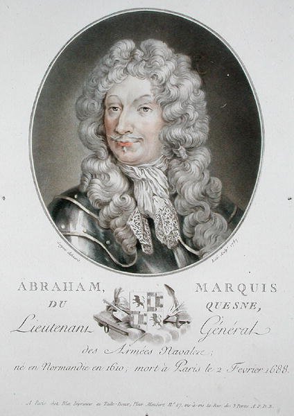 Abraham (1610-88) markýz du Quesne od Antoine Louis Francois (after) Sergent Marceau
