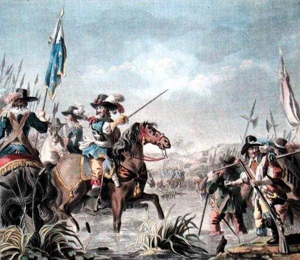 Victory of Staffarda (1690), vyryl Jean Baptiste Morret (fl. 1790-1820) od Antoine Louis Francois (after) Sergent Marceau