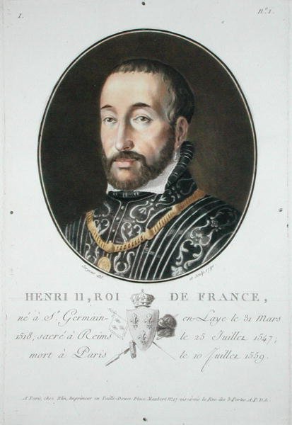Jindřich II. (1519-59) francouzský král od Antoine Louis Francois Sergent Marceau