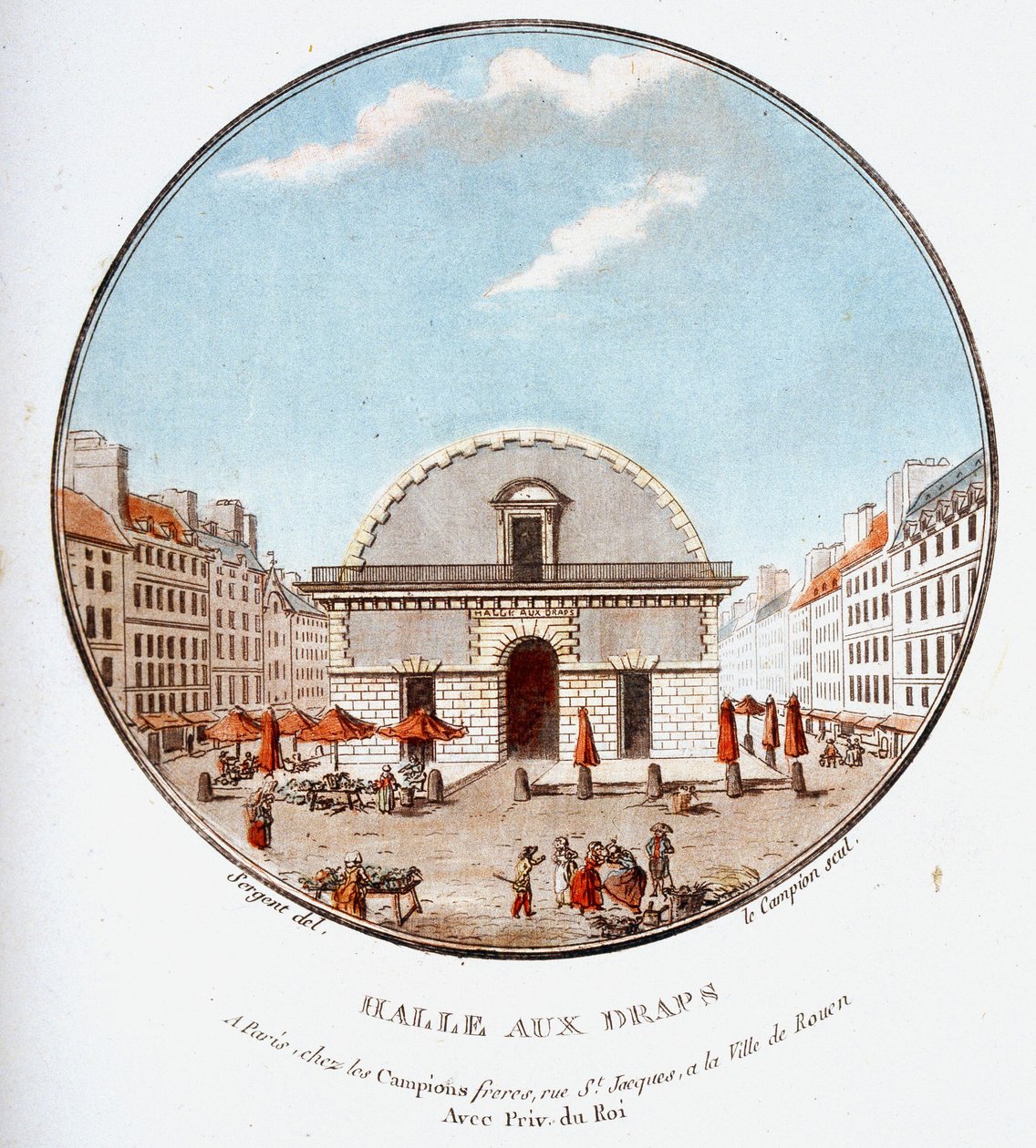 V malebných pohledech na hlavní budovy Paříže od seržanta od Antoine Louis Francois Sergent Marceau