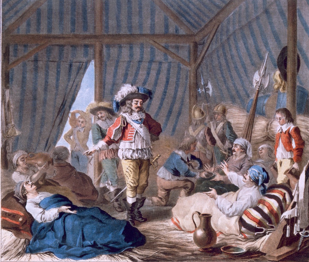 Hrabě z Harcourtu (1601-66) ukazuje svou lidskost během obléhání Turína (1640), 1787 (viz také 169707) od Antoine Louis Francois Sergent Marceau