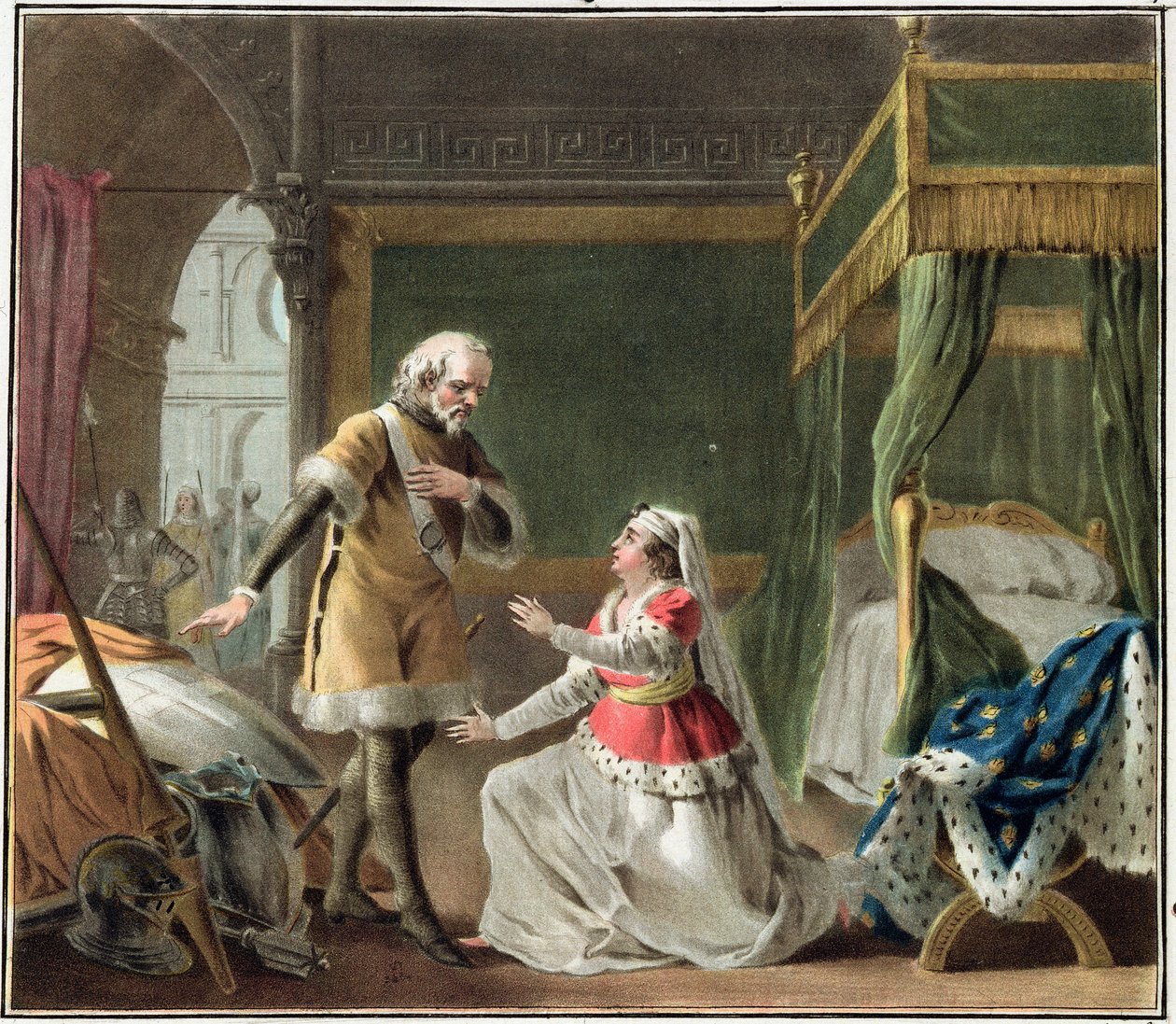 Hrdinská oddanost Markéty z Provence (1219–95) 1787 od Antoine Louis Francois Sergent Marceau