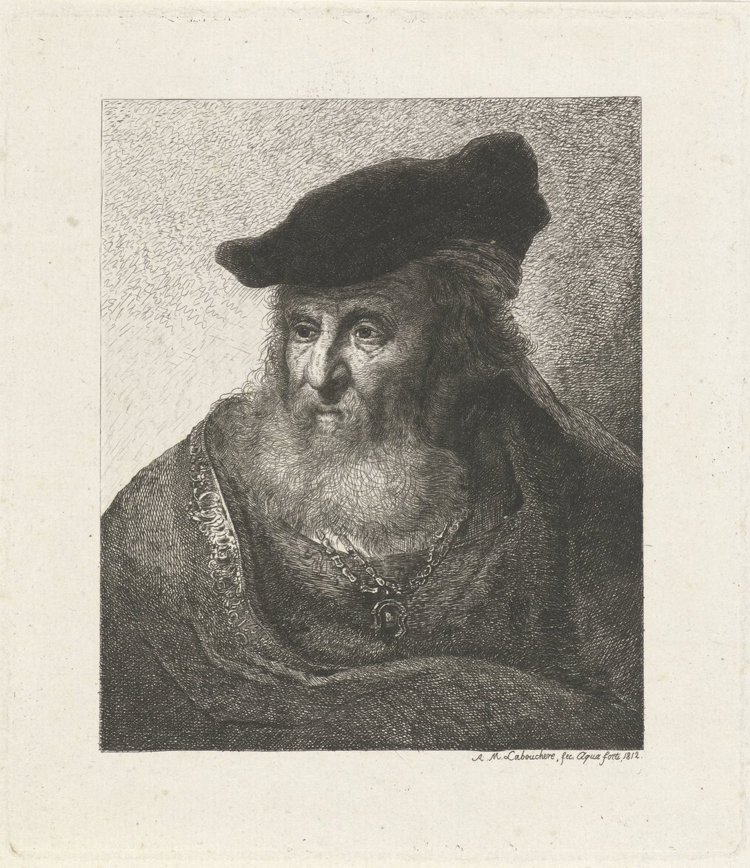 Portrét rabína od Antoine Marie Labouchere