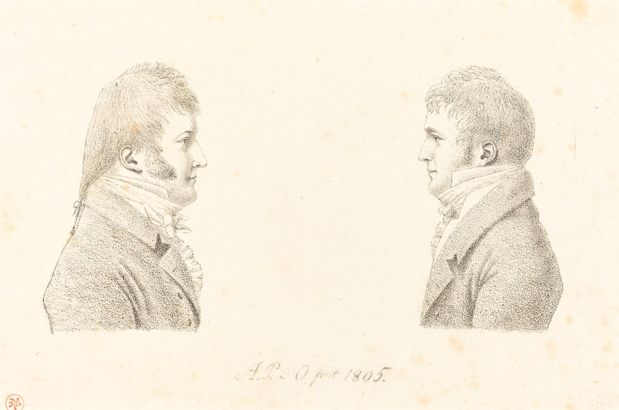 Autoportrét a Umělcův bratr od Antoine Marie Philippe Louis d