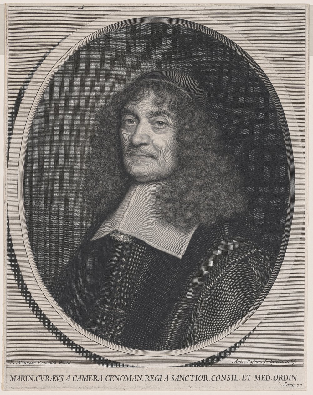 Marin Cureau de la Chambre od Antoine Masson after Pierre Mignard I