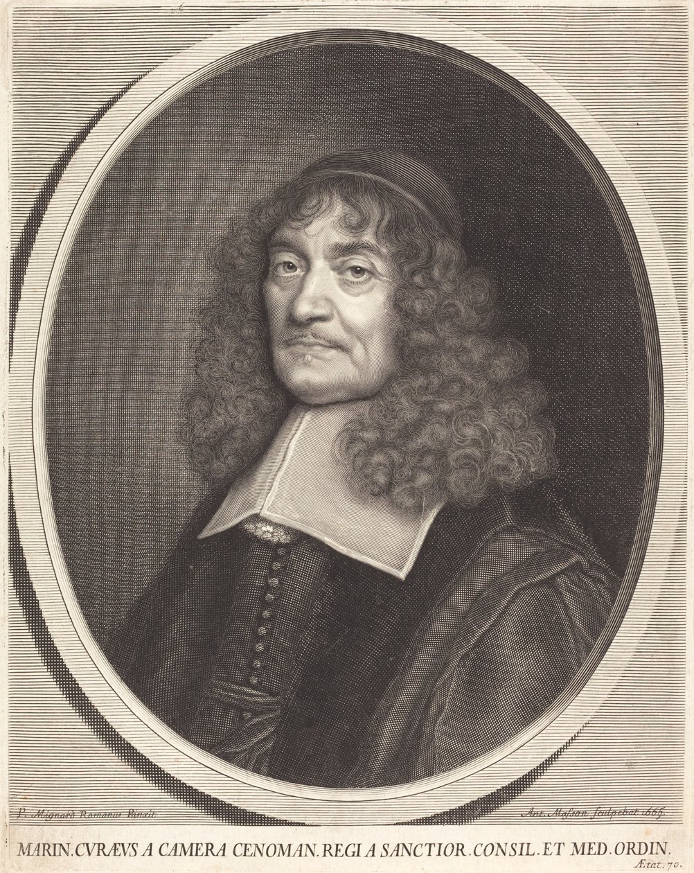 Marin Cureau de la Chambre od Antoine Masson after Pierre Mignard I