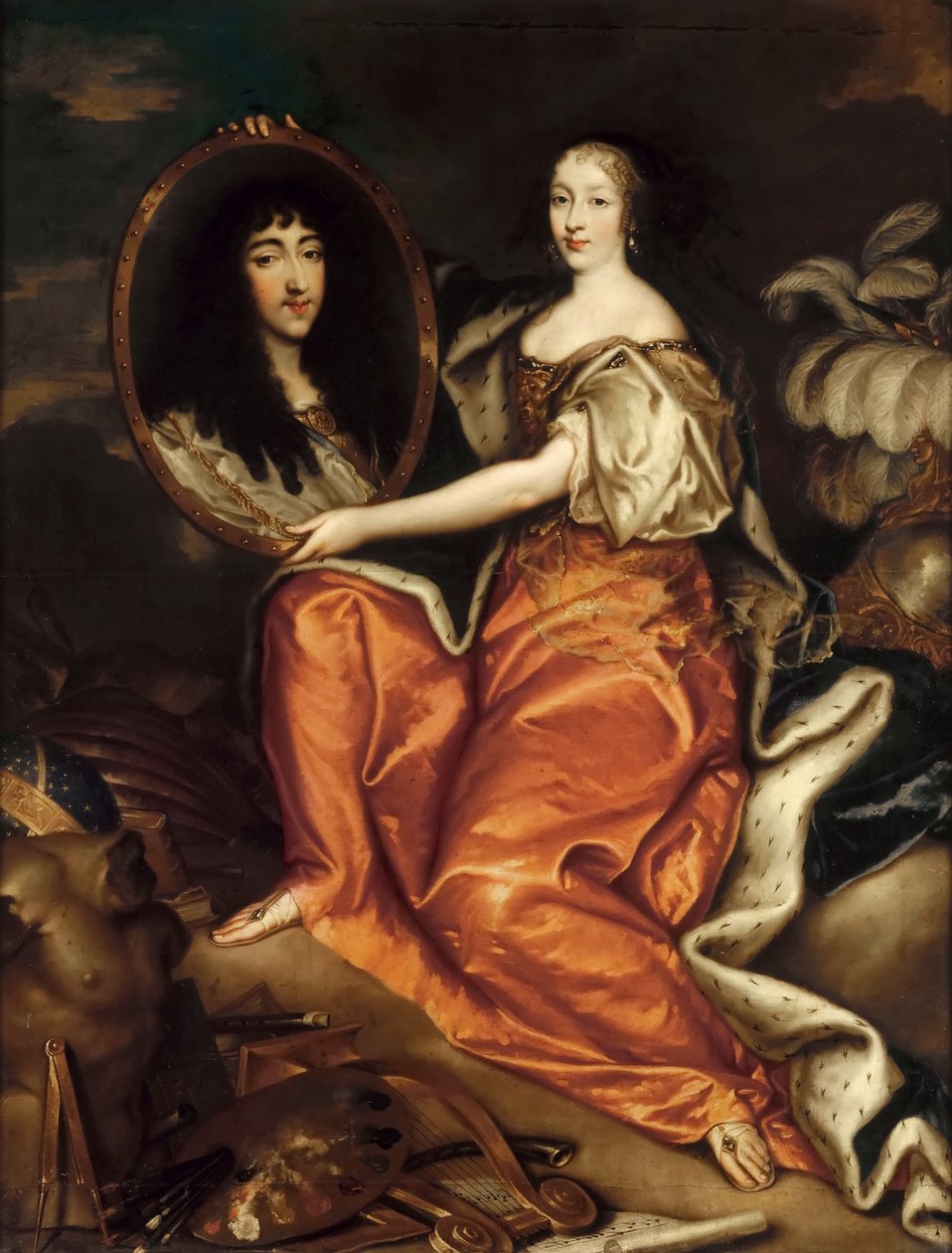 Henrietta Anglická, vévodkyně z Orléans 1644-1670 od Antoine Mathieu