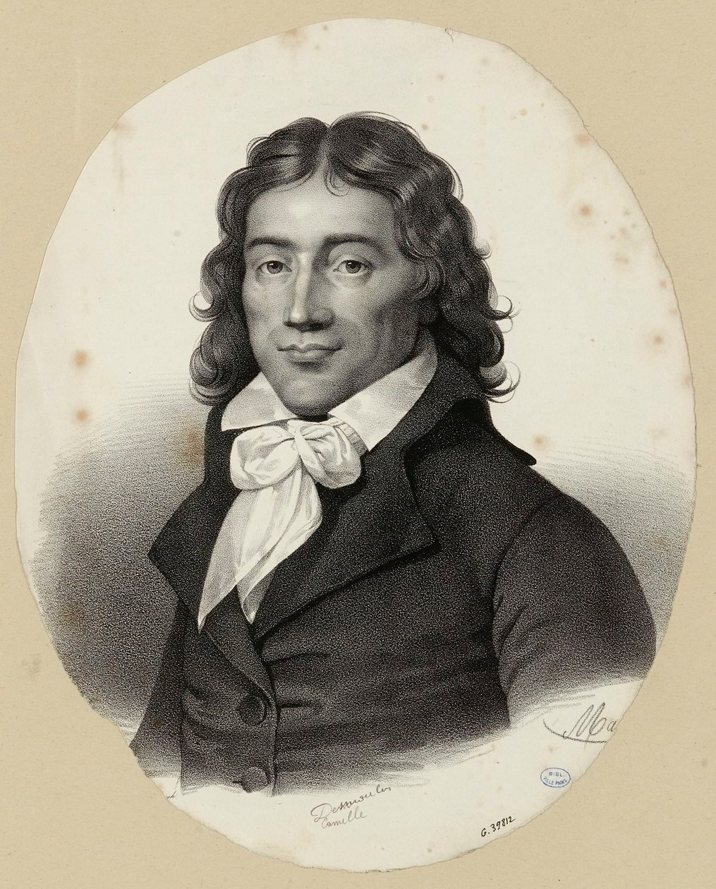Portrét Camille Desmoulinse od Antoine Maurin