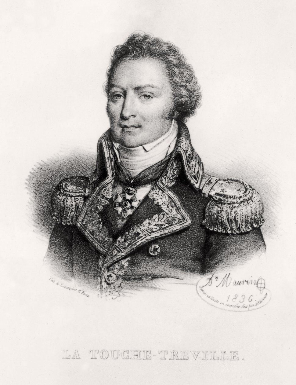 Portrét Louis-René Madelaine Le Vassora, hraběte z La Touche-Tréville od Antoine Maurin