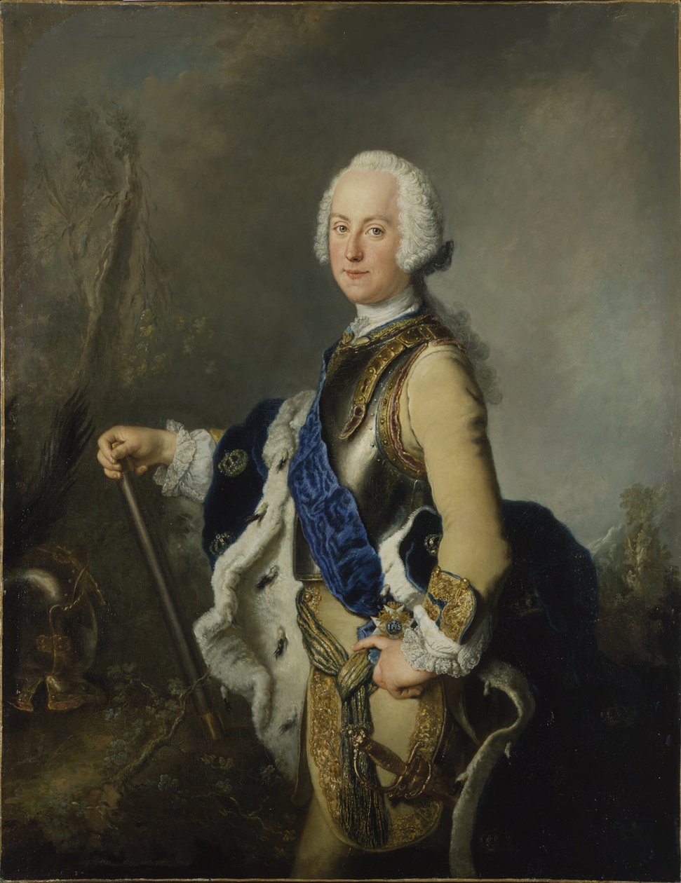 Adolf Fridrich (1710-1771), princ holštýnsko-gottorpský, kníže-biskup lübecký, švédský král, 1743 od Antoine Pesne