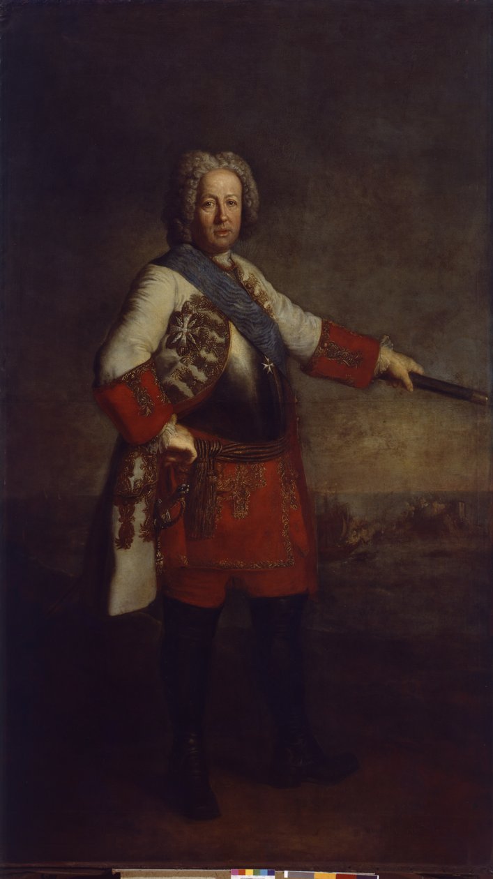 Hrabě Friedrich Heinrich von Seckendorf, 1720 od Antoine Pesne