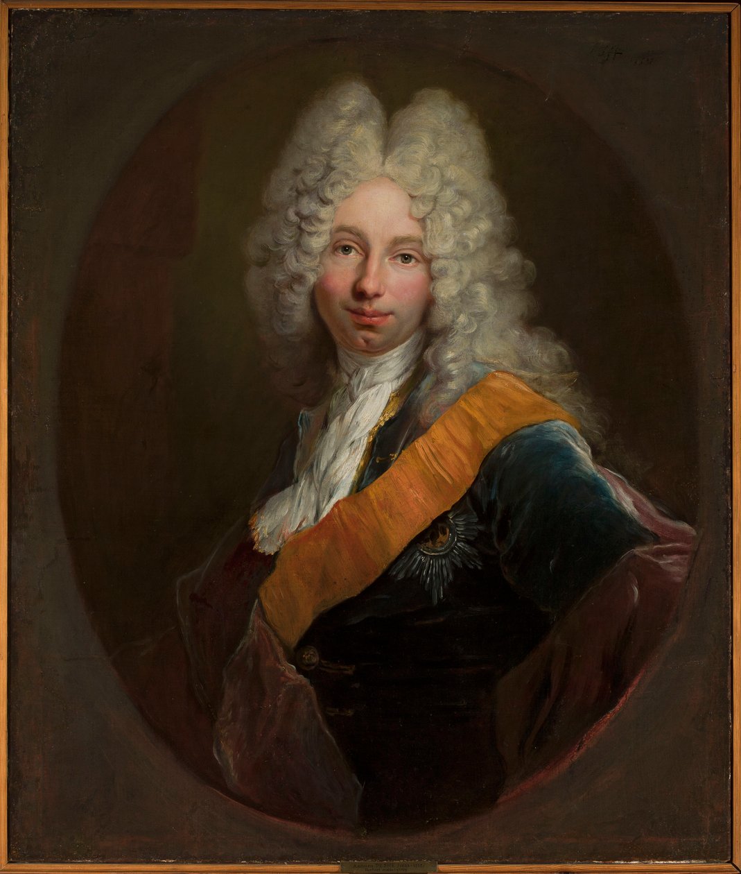 Friedrich Wilhelm Kettler (1692-1711) (Portrét muže s parukou a Řádem černé orlice) od Antoine Pesne