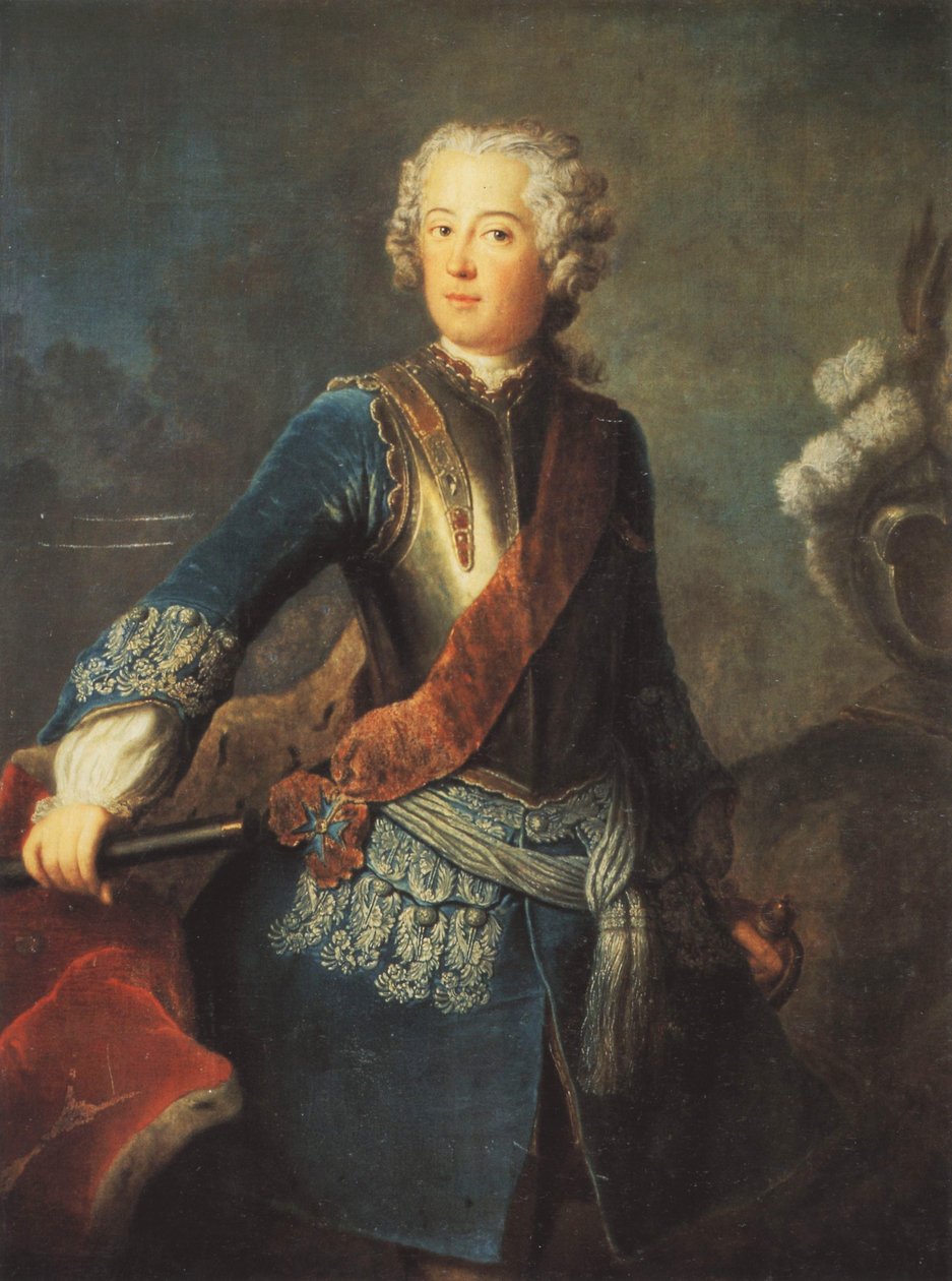Německy: korunní princ Fridrich Pruský od Antoine Pesne