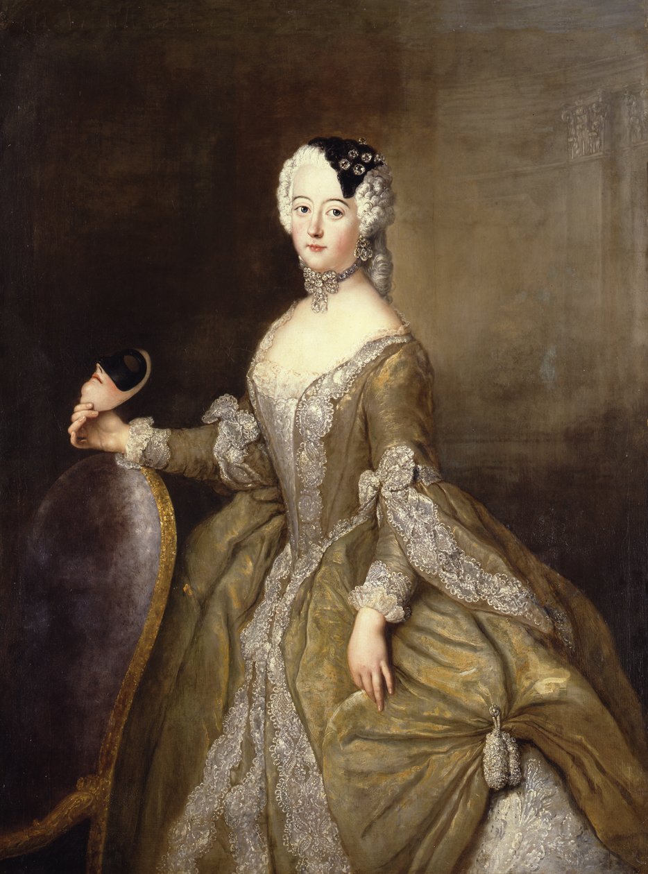 Luisa Ulrika, pruská princezna (1720-1782) od Antoine Pesne