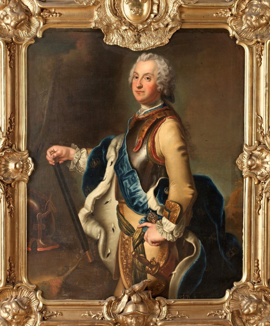 Portrét Adolpha Fredericka, korunního prince Švédska od Antoine Pesne