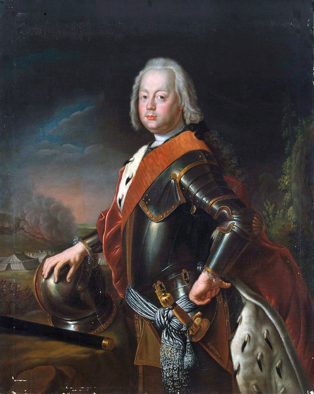 Portrét Christiana Augusta, prince z Anhalt-Zerbst