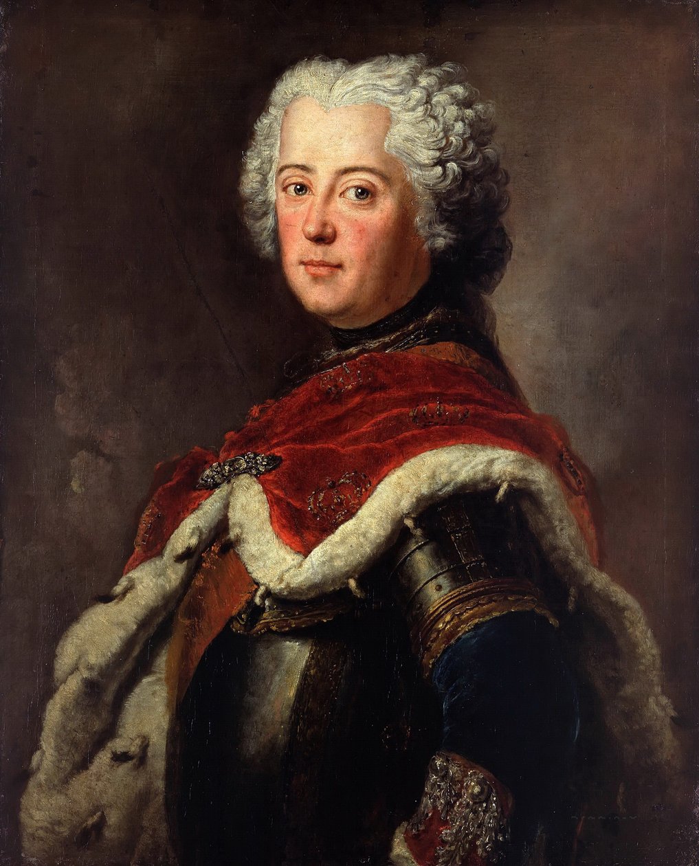 Portrét Fridricha II. Pruského 17121786 jako korunního prince, 1739 od Antoine Pesne