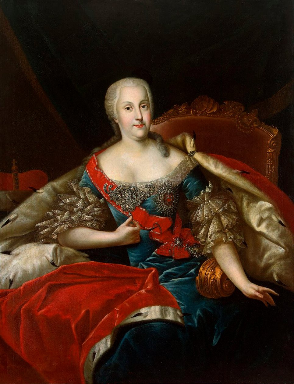 Portrét Johanny-Elizabeth, elektorky z Anhalt-Zerbst