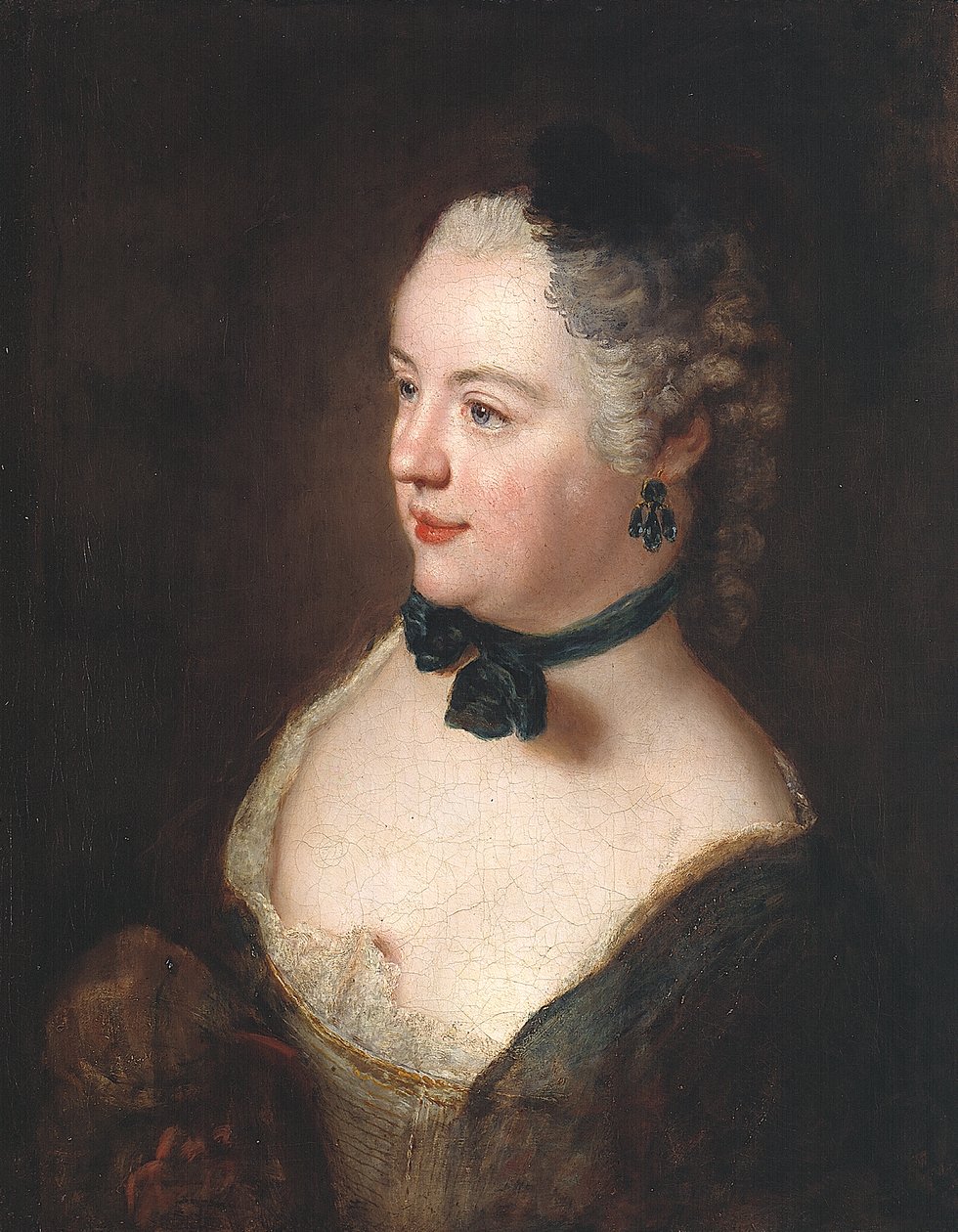 Portrét mladé ženy od Antoine Pesne