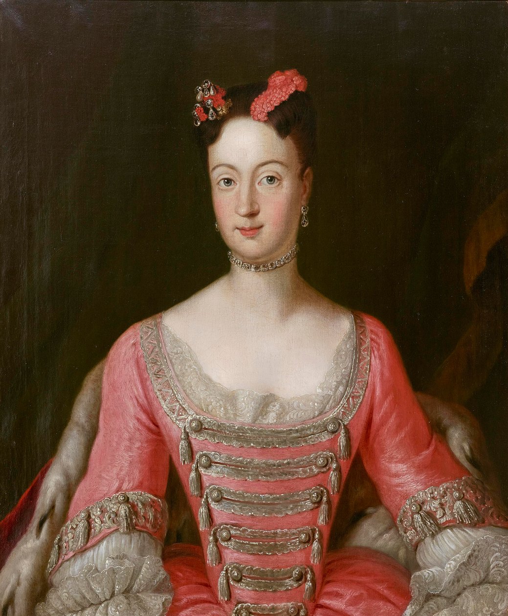 Pruská princezna Wilhelmine (1709-1758), markraběnka Braniborsko-Bayreuthská - Antoine Pesne (1683-1757). Olej na plátně Rozměr : 79,5x65,5 cm Soukromá sbírka od Antoine Pesne