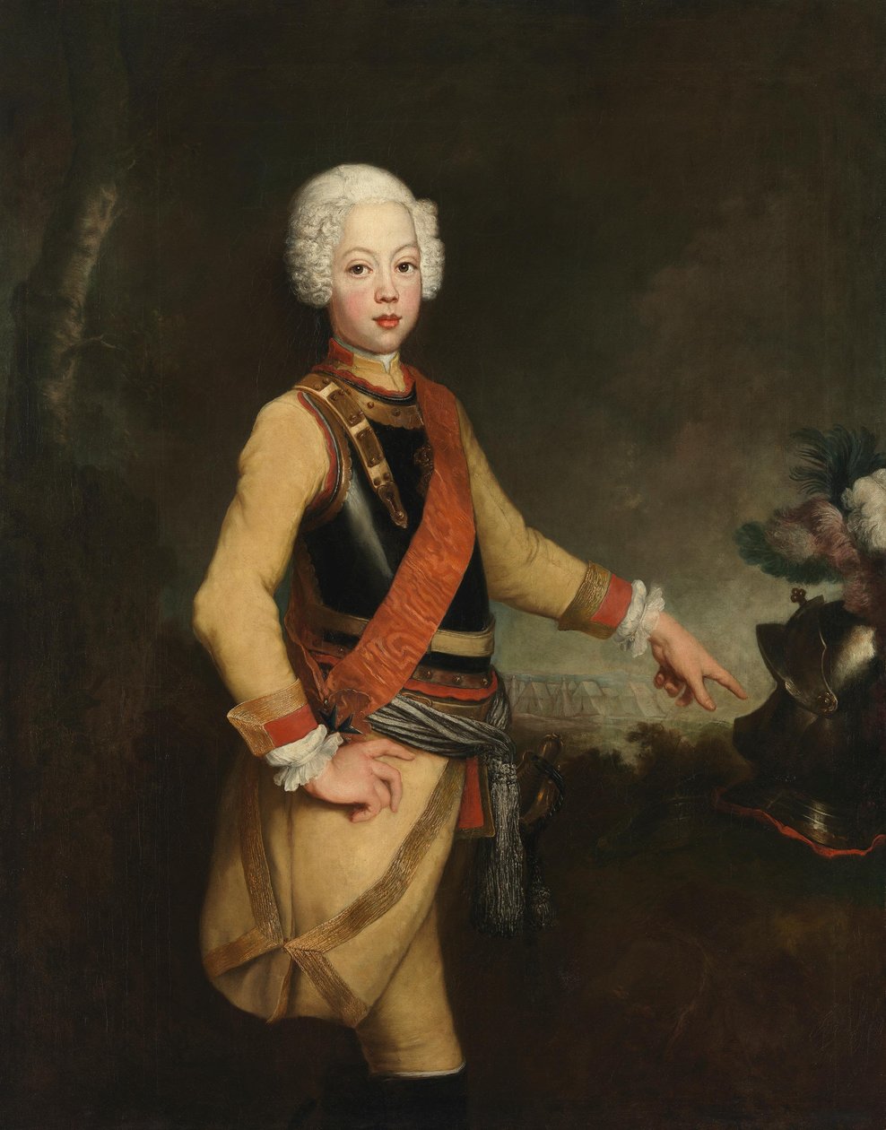 Princ August Vilém Pruský od Antoine Pesne
