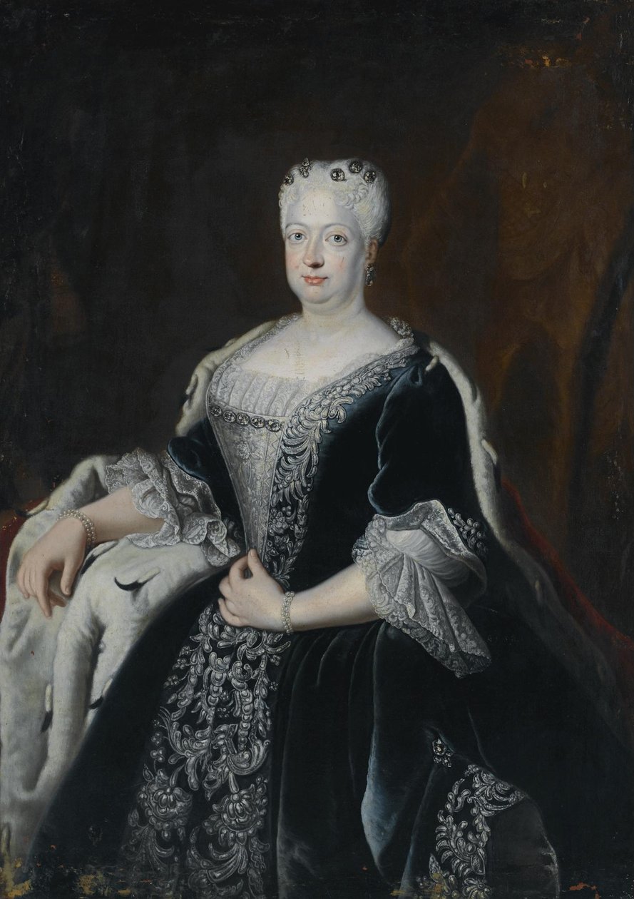 Sophia Dorothea z Hannoveru 1687-1757, královna choť v Prusku od Antoine Pesne School