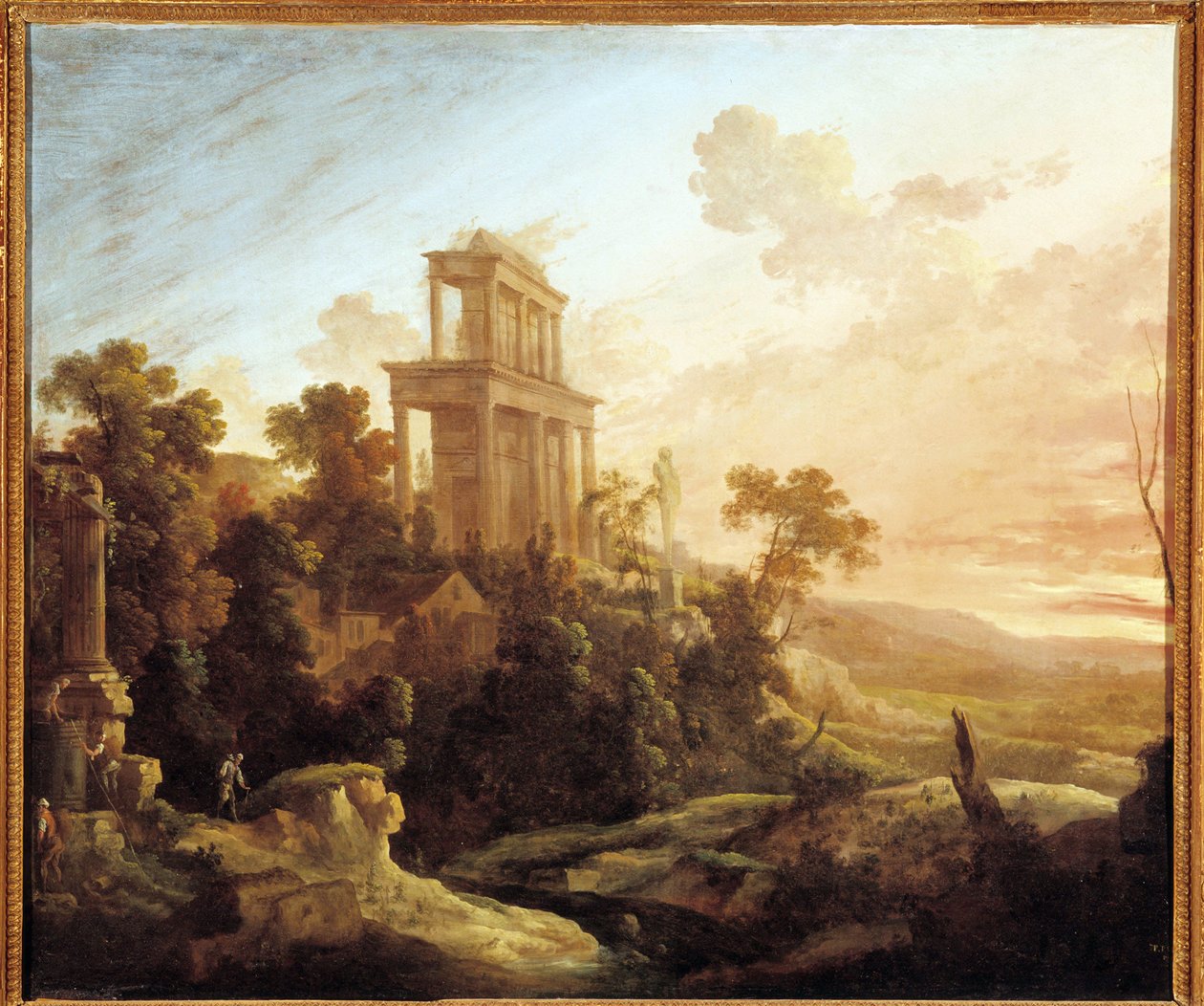Efekt prostředí (olej na plátně) od Antoine Pierre the Younger Patel