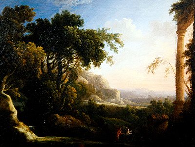 Pan a Syrinx (olej na plátně) od Antoine Pierre the Younger Patel