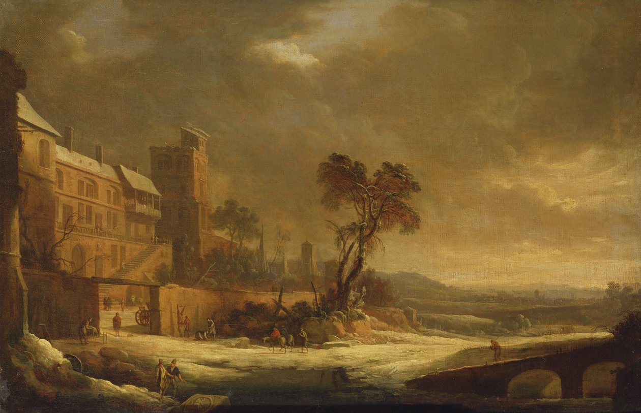 Měsíc leden, Snow Effect, 1699 od Antoine Pierre the Younger Patel