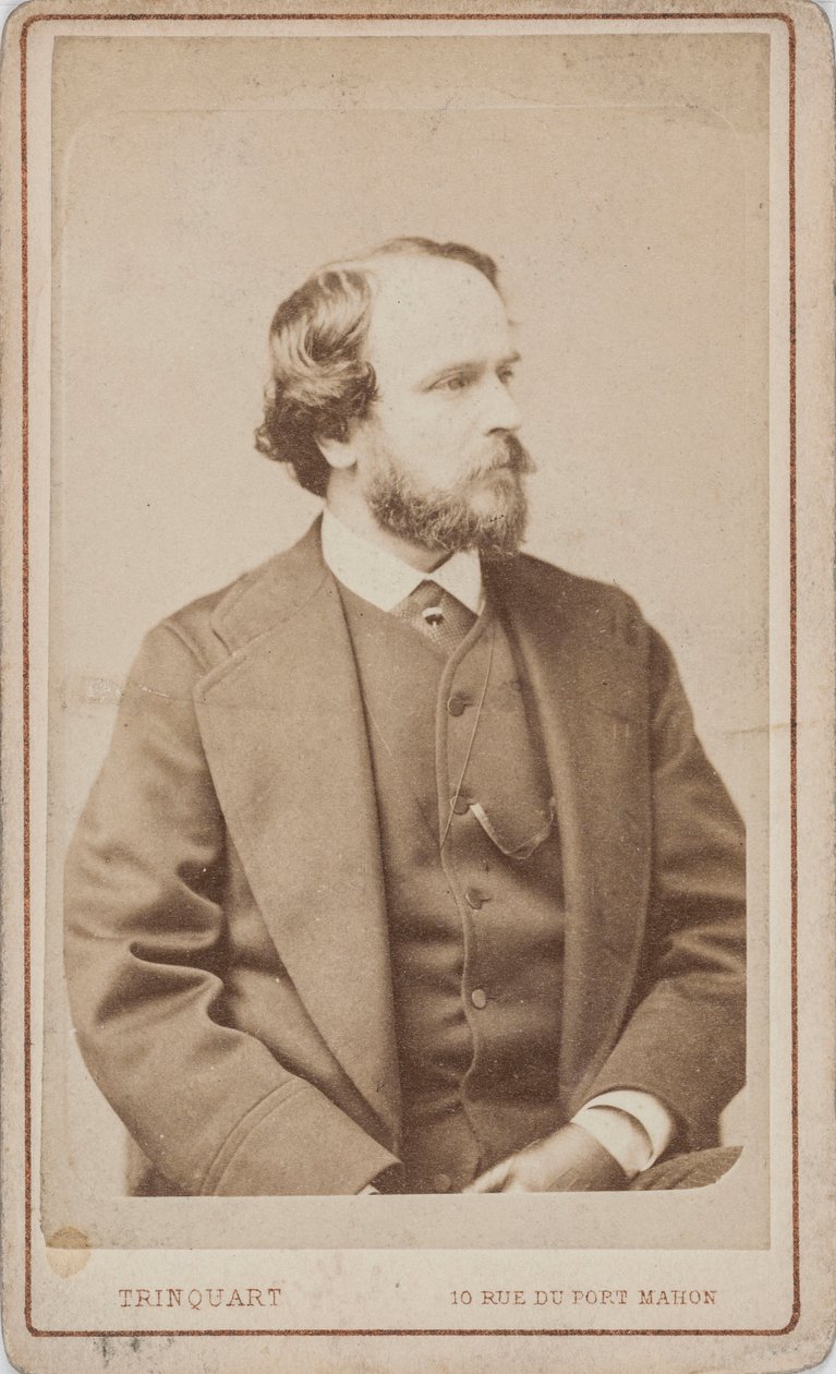 Portrét tanečníka, choreografa a baletního mistra Paula Taglioniho 1808-1884, cca 1860. od Antoine Rene Trinquart