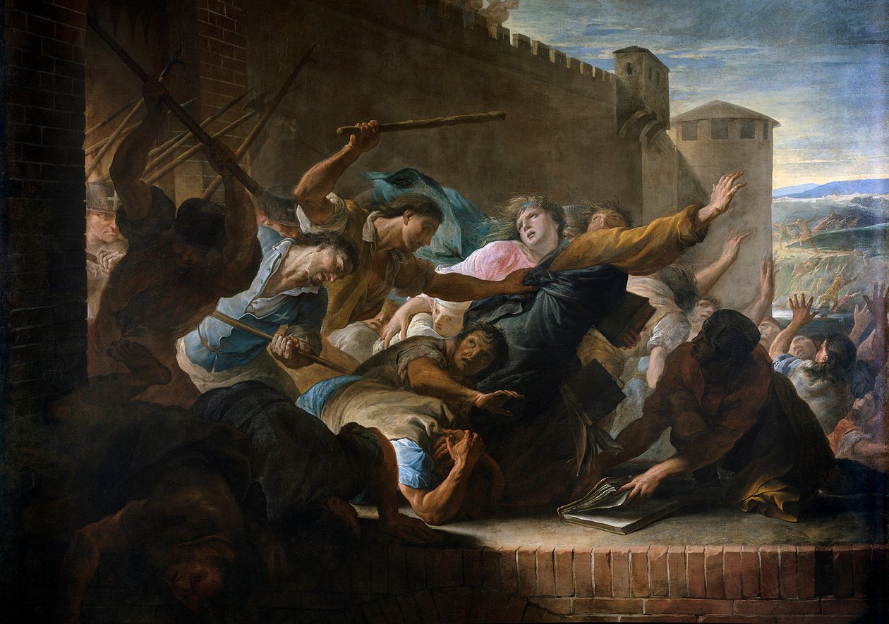Vyhnání hugenotů z Toulouse 17. května od Antoine Rivalz