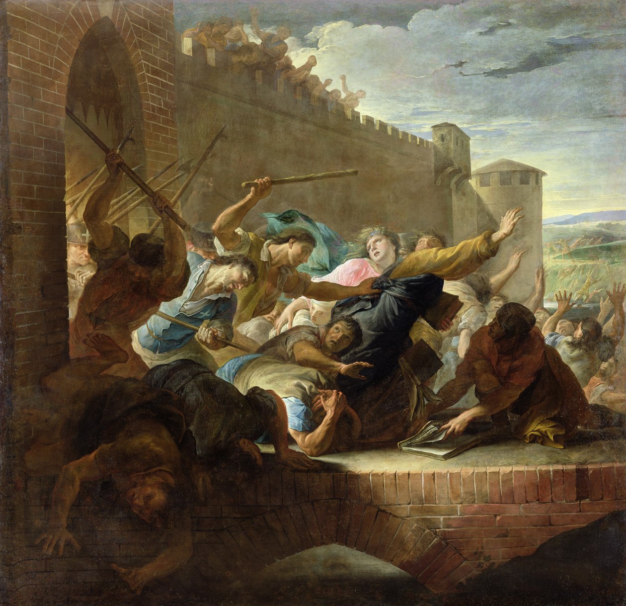 Vyhnání hugenotů z Toulouse po dobytí města přívrženci prince z Conde v roce 1562 od Antoine Rivalz