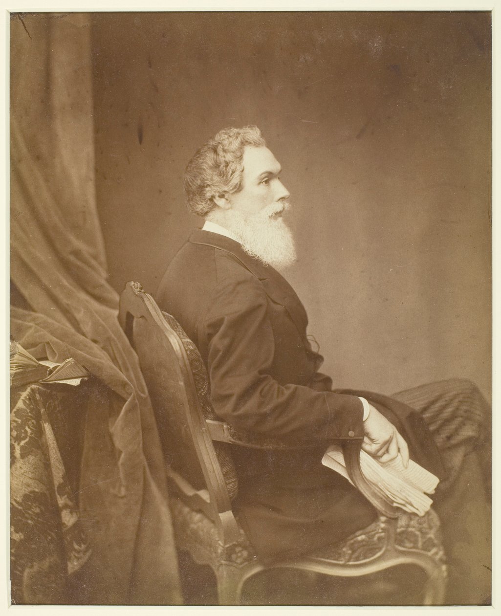 Bez názvu (Muž v křesle, Profil) od Antoine Samuel Adam Salomon
