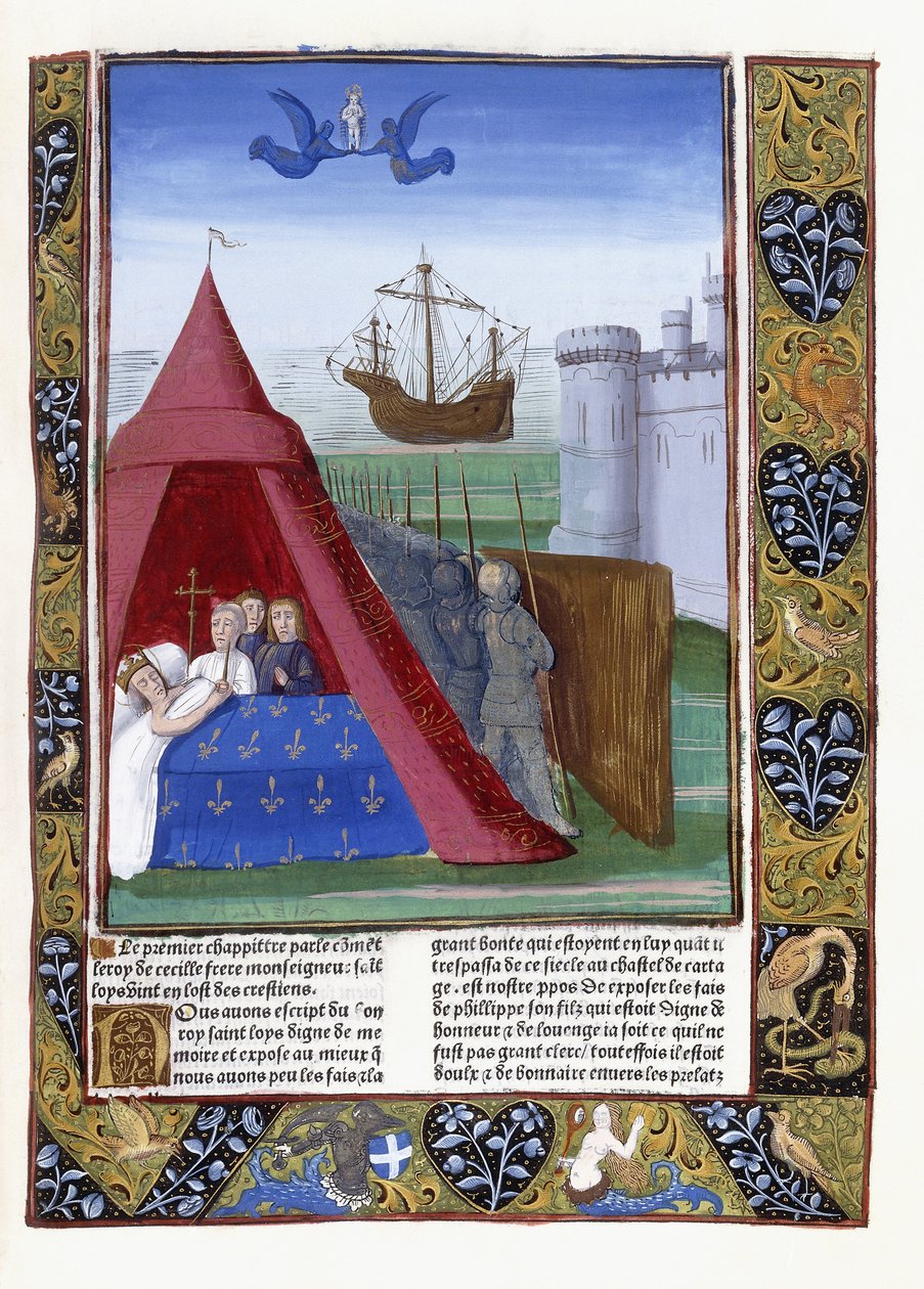 Smrt St. Louis v Kartágu, 1493 od Antoine Verard