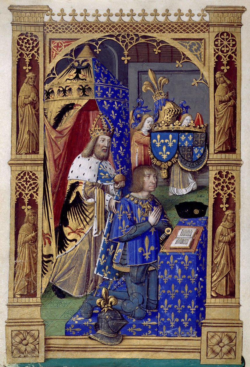 Ludvík XII. Francie Kniha hodin Karla VIII., francouzského krále, mezi 1494 a 1496 od Antoine Verard