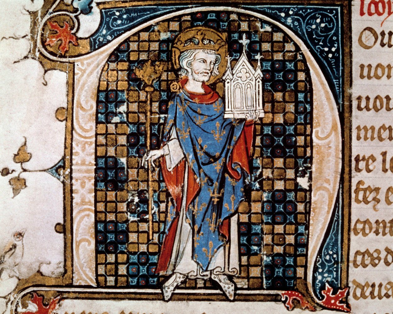 Portrét na nohou Saint Louis (nebo Louis IX od Antoine Verard