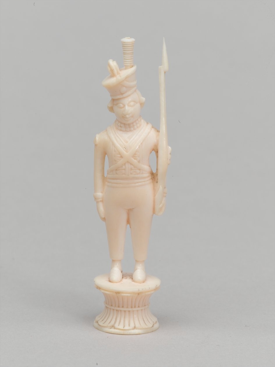 Bílý pěšec, šachová figurka, Indie, cca 1820 od Antoine Verard
