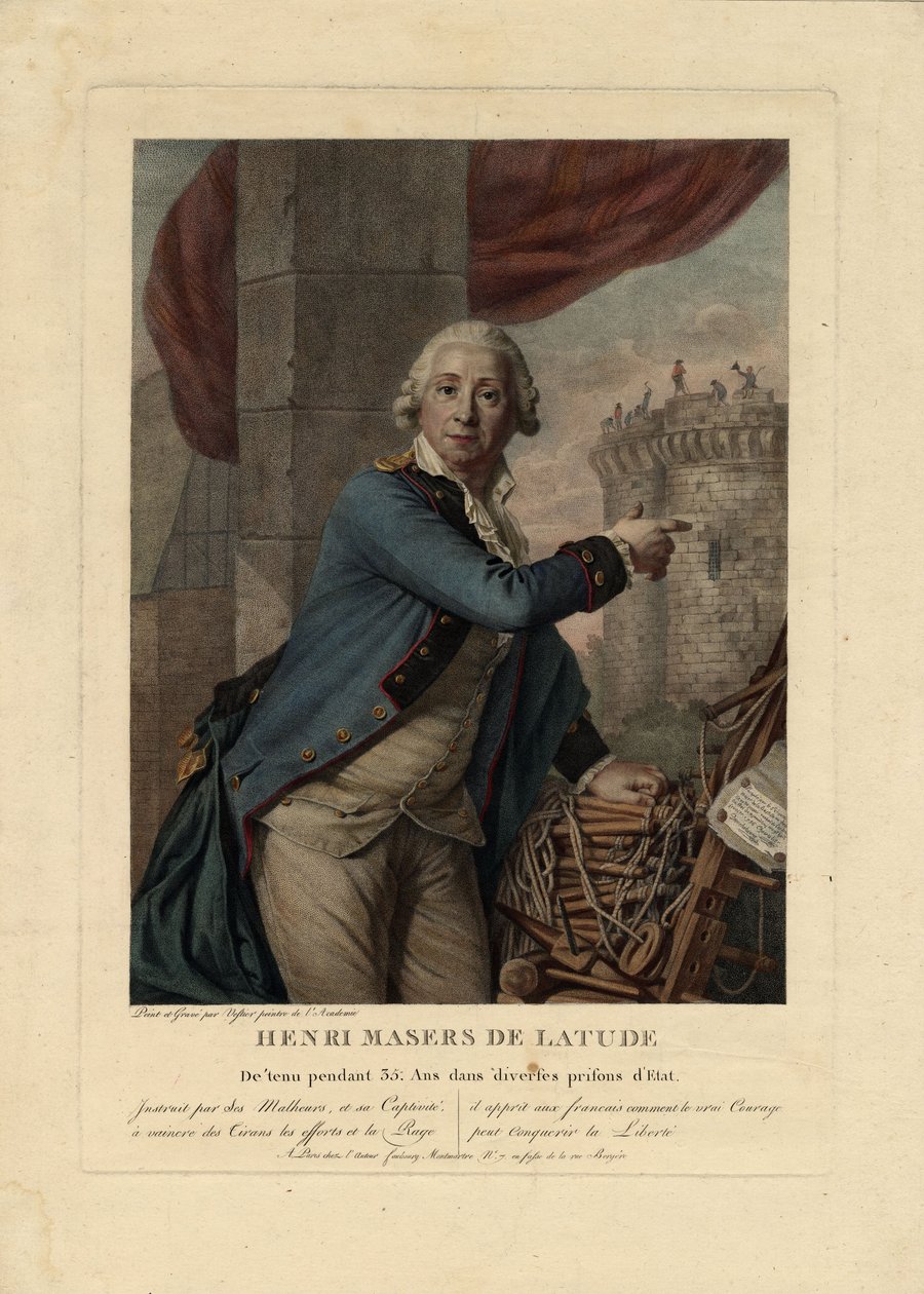 Portrét Henriho Maserse de Latude 1725-1805, 1790 od Antoine Vestier