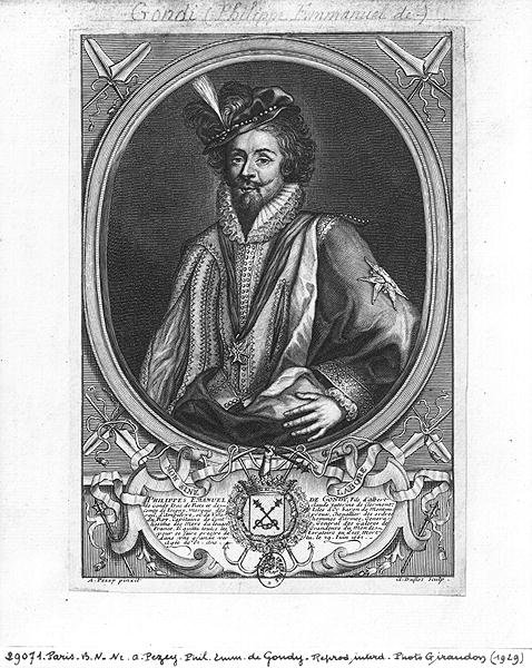 Philippe-Emmanuel de Gondi (1581-1662) Marquis de Belle-Isle, vyryl Claude Duflos (1665-1727) od Antoine after Pezey