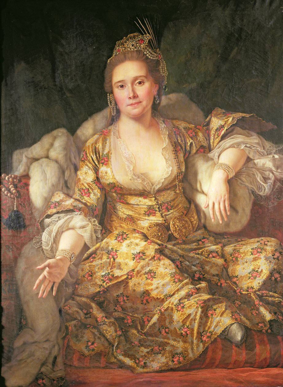 Annette, hraběnka z Vergennes v orientálním kostýmu od Antoine de Favray