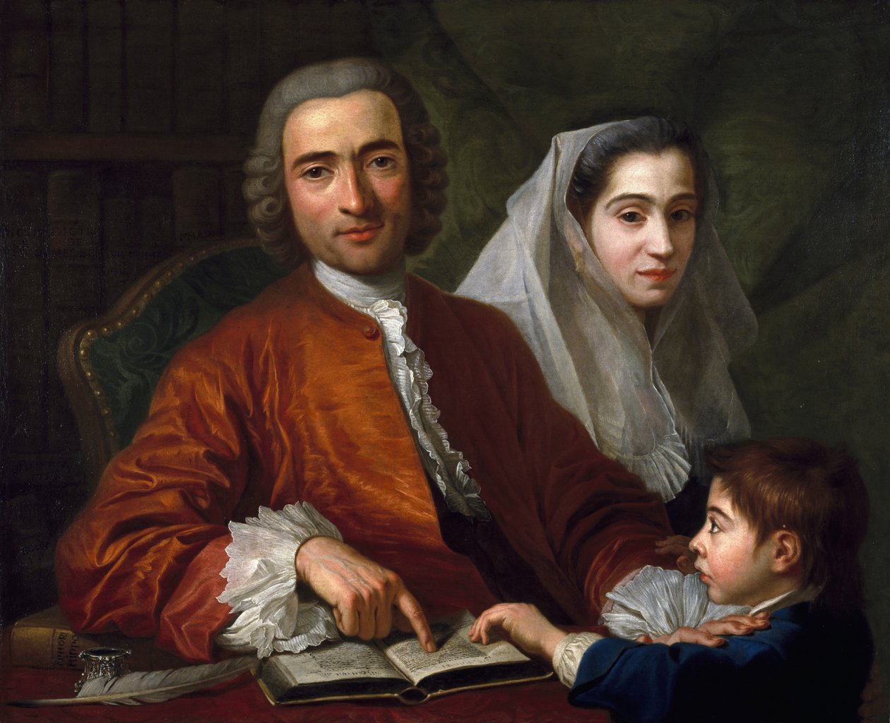 Dr. Salvatore Bernard s manželkou a synem, 1759 od Antoine de Favray
