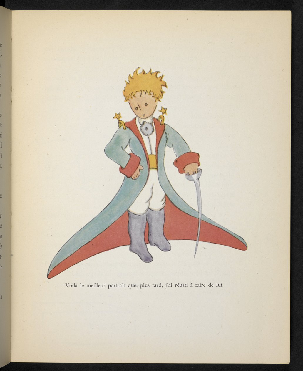 Zde je jeho nejlepší portrét, který se mi později podařilo vytvořit, ilustrace z knihy "Malý princ" od Antoina de Saint-Exupéryho. od Antoine de Saint Exupery