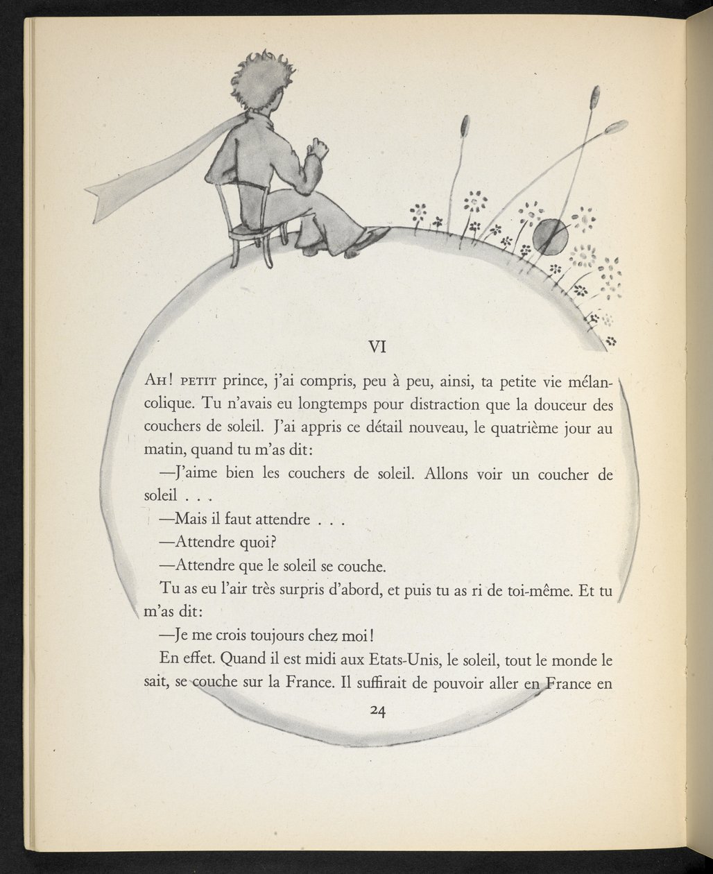 Ilustrace z knihy "Malý princ", Antoine de Saint-Exupéry od Antoine de Saint Exupery