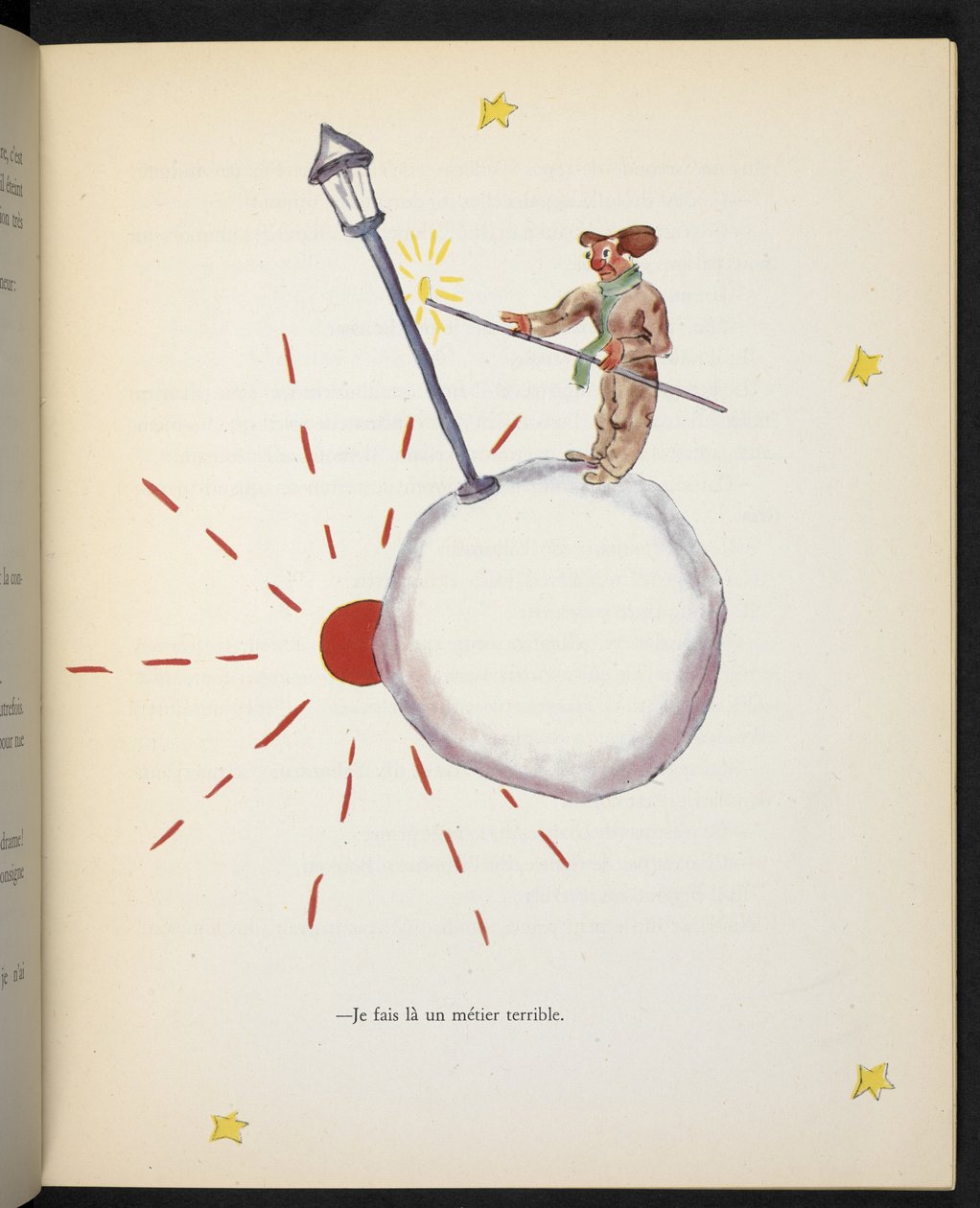 Dělám hroznou práci, ilustrace Světlonoš z knihy "Malý princ" od Antoina de Saint-Exupéryho od Antoine de Saint Exupery