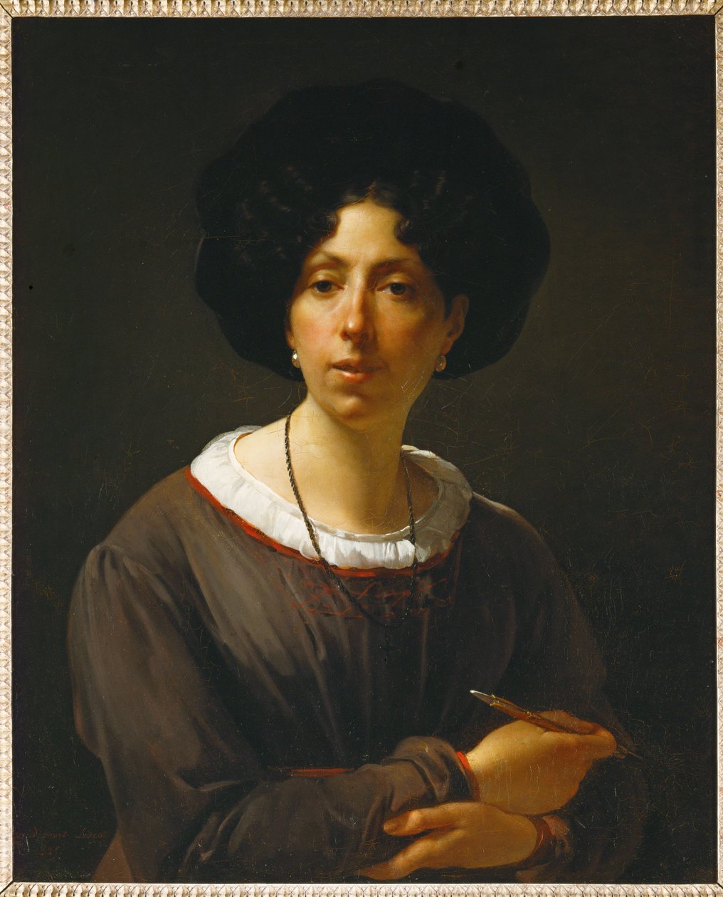 Autoportrét ... od Antoinette Cecile Hortense Lescot Haudebourt