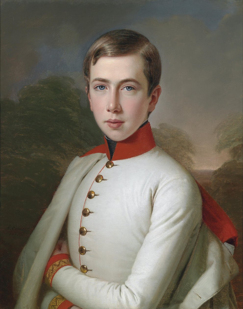 Rakouský arcivévoda Karl Ludwig (1833-1896) ve věku 15 let od Anton Einsle