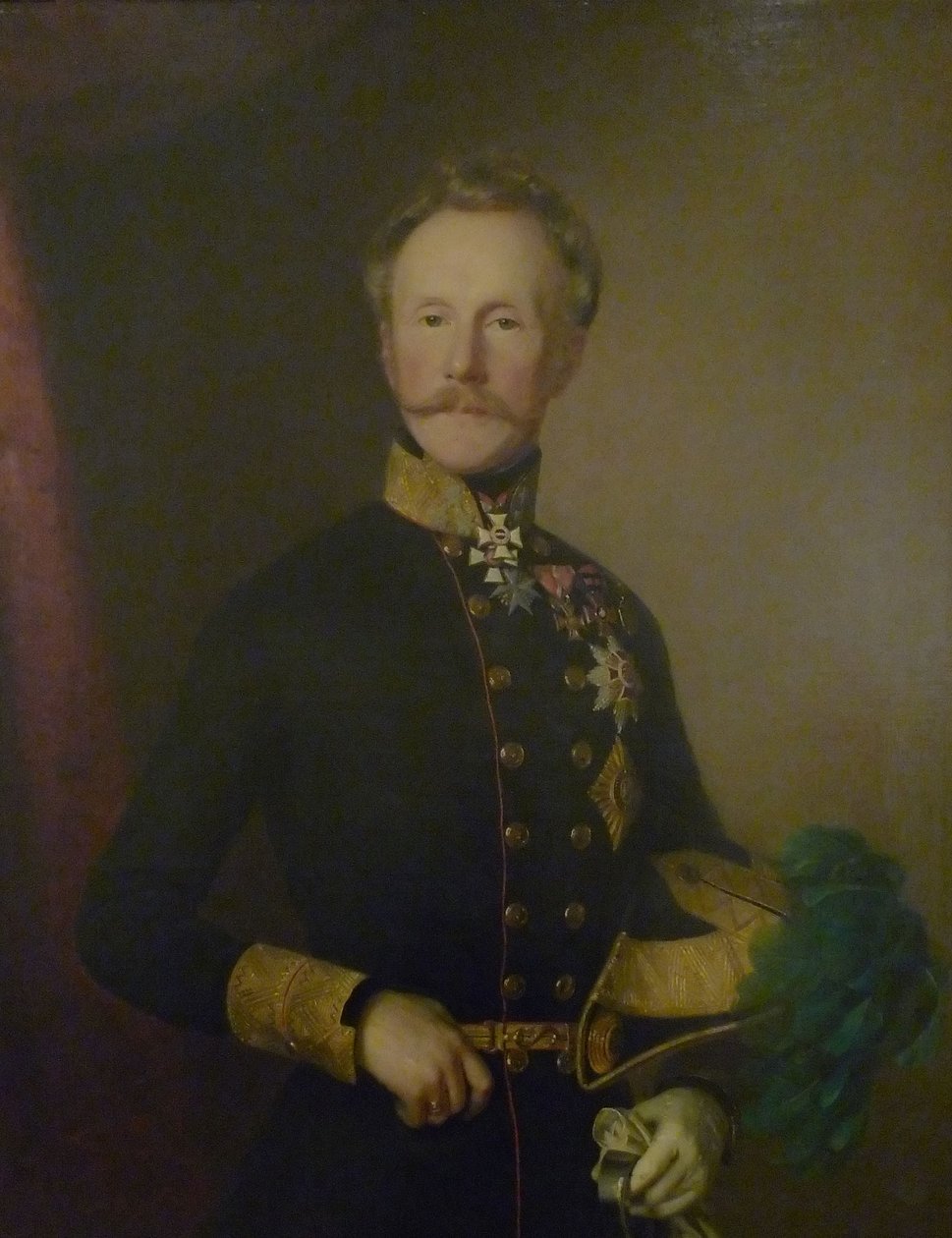 Heinrich Hermann Josef Freiherr von Heß (1788-1870), rakouský generál od Anton Einsle