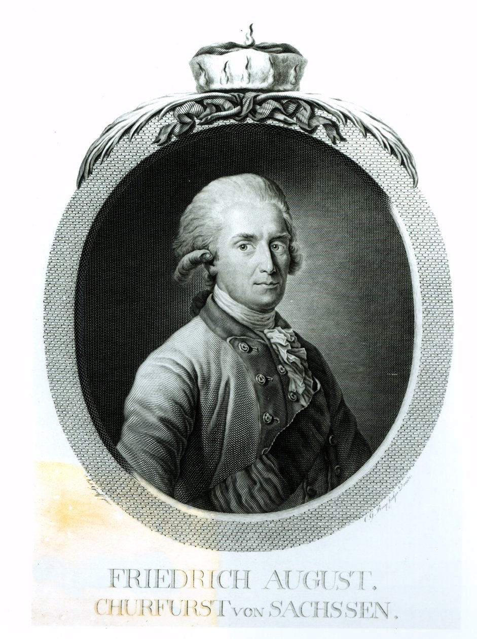 Portrét Fridricha Augusta I. (1750-1827), krále saského od Anton Graff